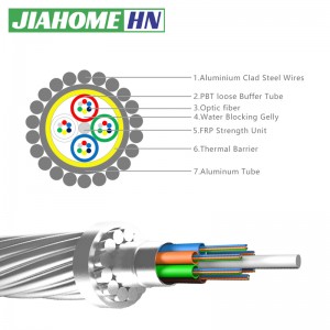 Free Sample 24Core  48Core  96 Core OPGW Fiber Cable Aluminum Tube Loose Tube Type