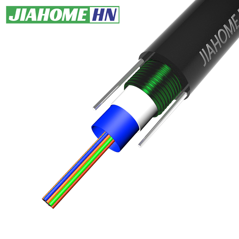 8-жильный оптоволоконный кабель, многомодовое OM3, оптоволоконный кабель  GYXTW - Hunan jiahome